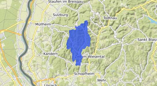 Bodenrichtwertkarte Kleines Wiesental